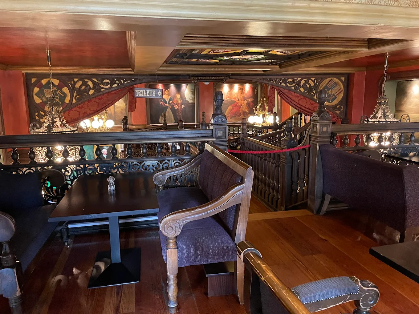 Dining area above ground floor